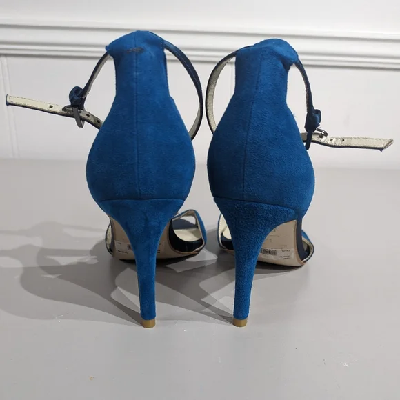 Karen Millen scalloped sandals - teal - size 37 - Picture 5 of 10